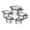Simplify, 5-pcs Stainless steel Pot set silver, small 1