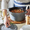 Cast Iron, 5 qt, Round, Tall Cocotte, Graphite Grey - Visual Imperfections, small 5