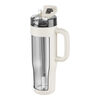 Thermo Plus, Bicchiere termico con cannuccia, 900 ml | acciaio inox | crema, small 5