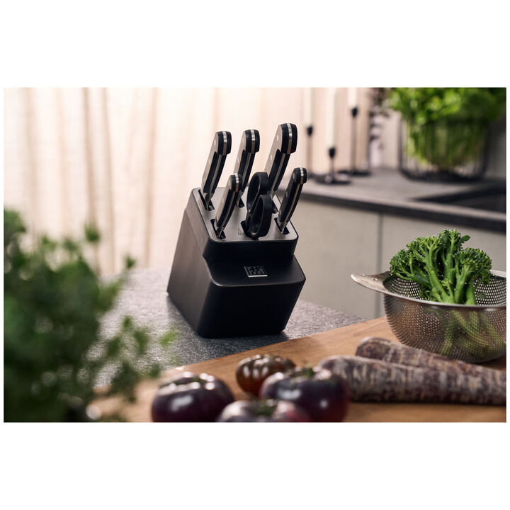 Pro, 7-pcs, Knife block set, anthracite, large 2