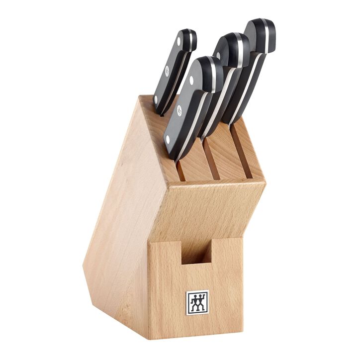Gourmet, 5 Piece, Knife block set, nature, large 1