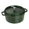 Cast Iron - Round Cocottes, 7 qt, Round, Cocotte, Basil, small 1