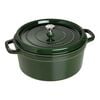 6.75 l cast iron round Cocotte, basil-green,,large