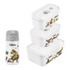Fresh & Save, Vacuum lunch box set, S/M/L / 4 Piece, plastic, white, small 1