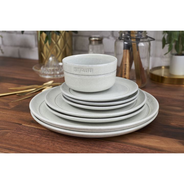 Dining Line, Teller flach 15 cm, rund, Weisser Trüffel, Keramik, large 4