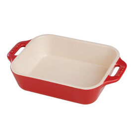 Staub Ceramic - Rectangular Baking Dishes/ Gratins, 9-inch, rectangular, Baking Dish, cherry