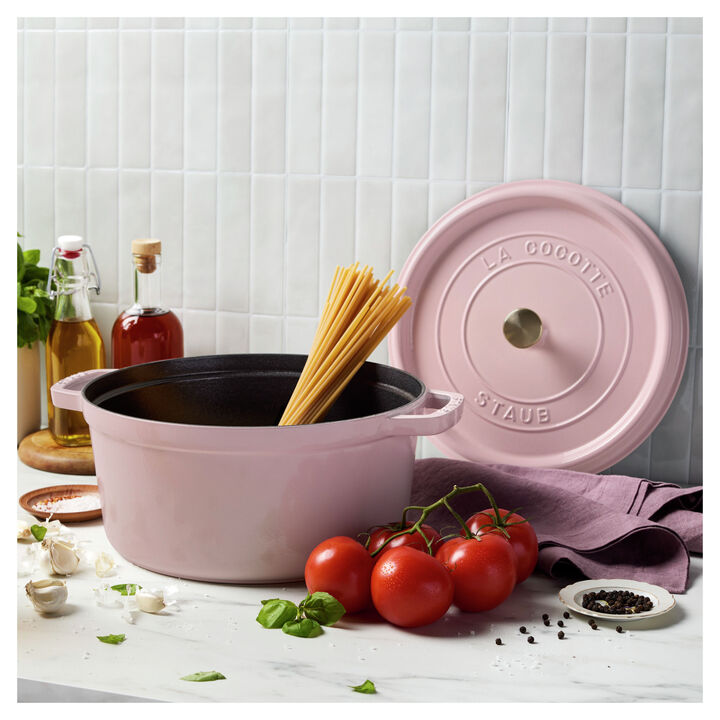 La Cocotte, Cocotte 28 cm / 6,75 l, Rund, Sorbet steg, Støbejern, large 3