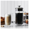 Sorrento Double Wall Glassware, 3-pc French Press And Latte Glass Set, small 5