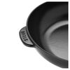 10-inch, Daily pan with glass lid, black matte,,large