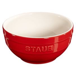 Staub Ceramic - Bowls & Ramekins, 6.5-inch, Large Universal Bowl, cherry
