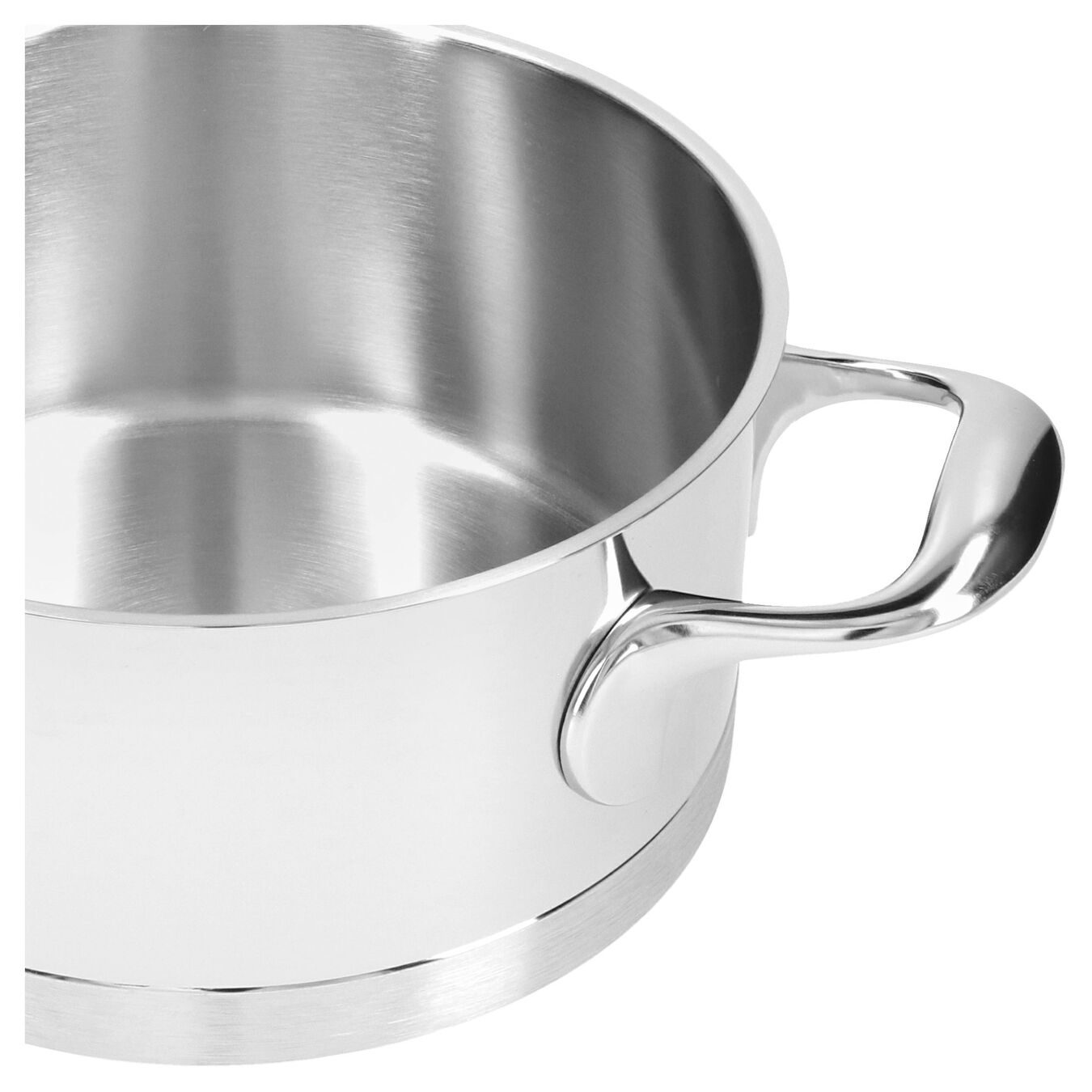 18 cm 18/10 Stainless Steel Stew pot with lid silver,,large 2