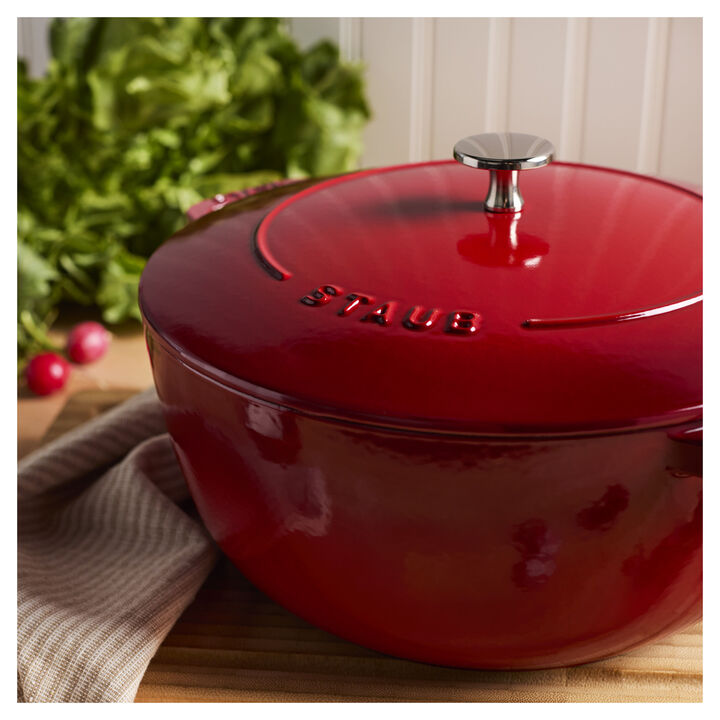 La Cocotte, 4.8 l cast iron round French oven, cherry, large 3