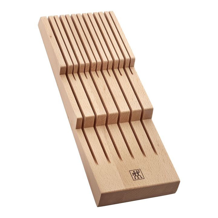 Storage, Beechwood, In-drawer Knife Organizer, large 1