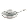 Spirit Ceramic Nonstick, 9.5-inch, 18/10 Stainless Steel, Non-stick, FRYING PAN WITH GLASS LID, small 1