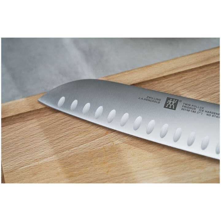 TWIN Signature, 7-inch, Hollow Edge Santoku Knife, large 4