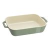 Ceramique, 2,4 l ceramic rectangular baking dish, eucalyptus, small 1