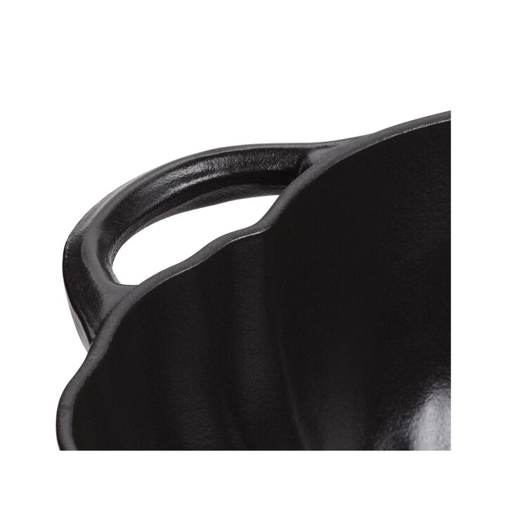 Cast Iron, 3.5 qt, Pumpkin, Dutch Oven With Stainless Steel Knob, Black Matte, large 4