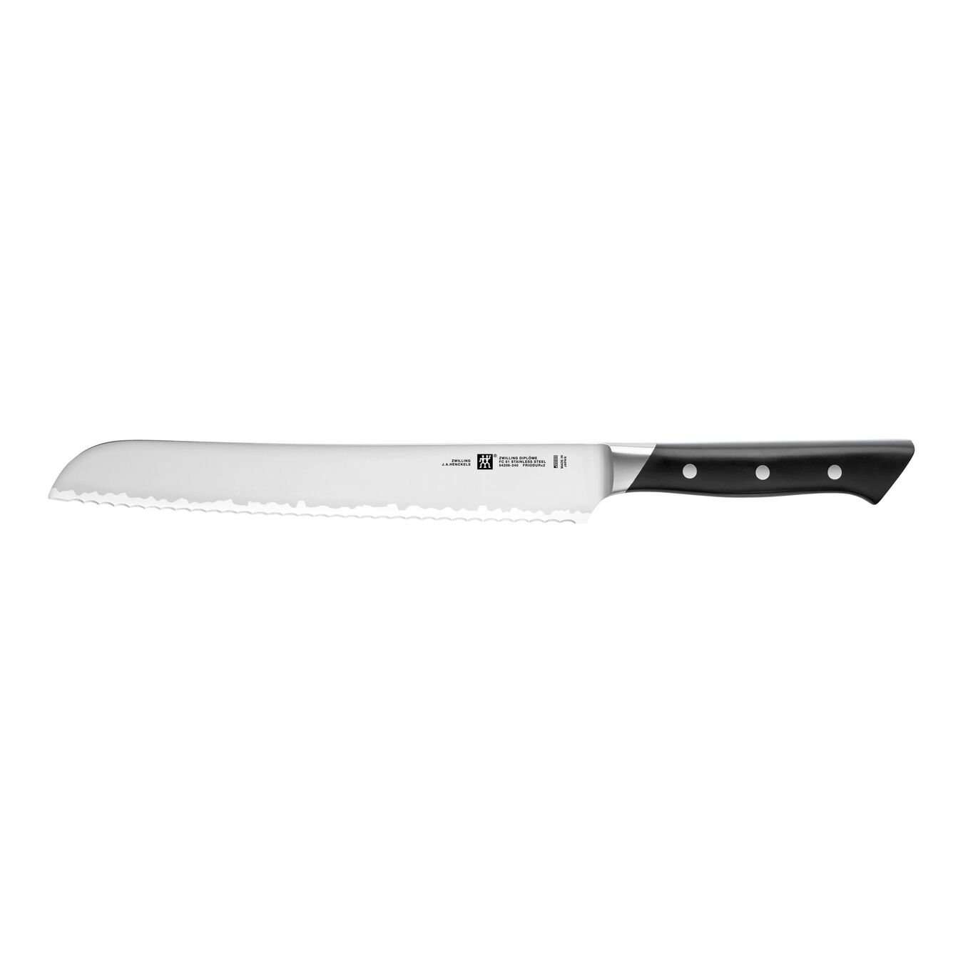 Couteau à pain 24 cm, Tranchant en dents de scie,,large 1