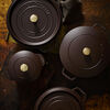 La Cocotte, 3.7 l cast iron round Cocotte, chocolate, small 5