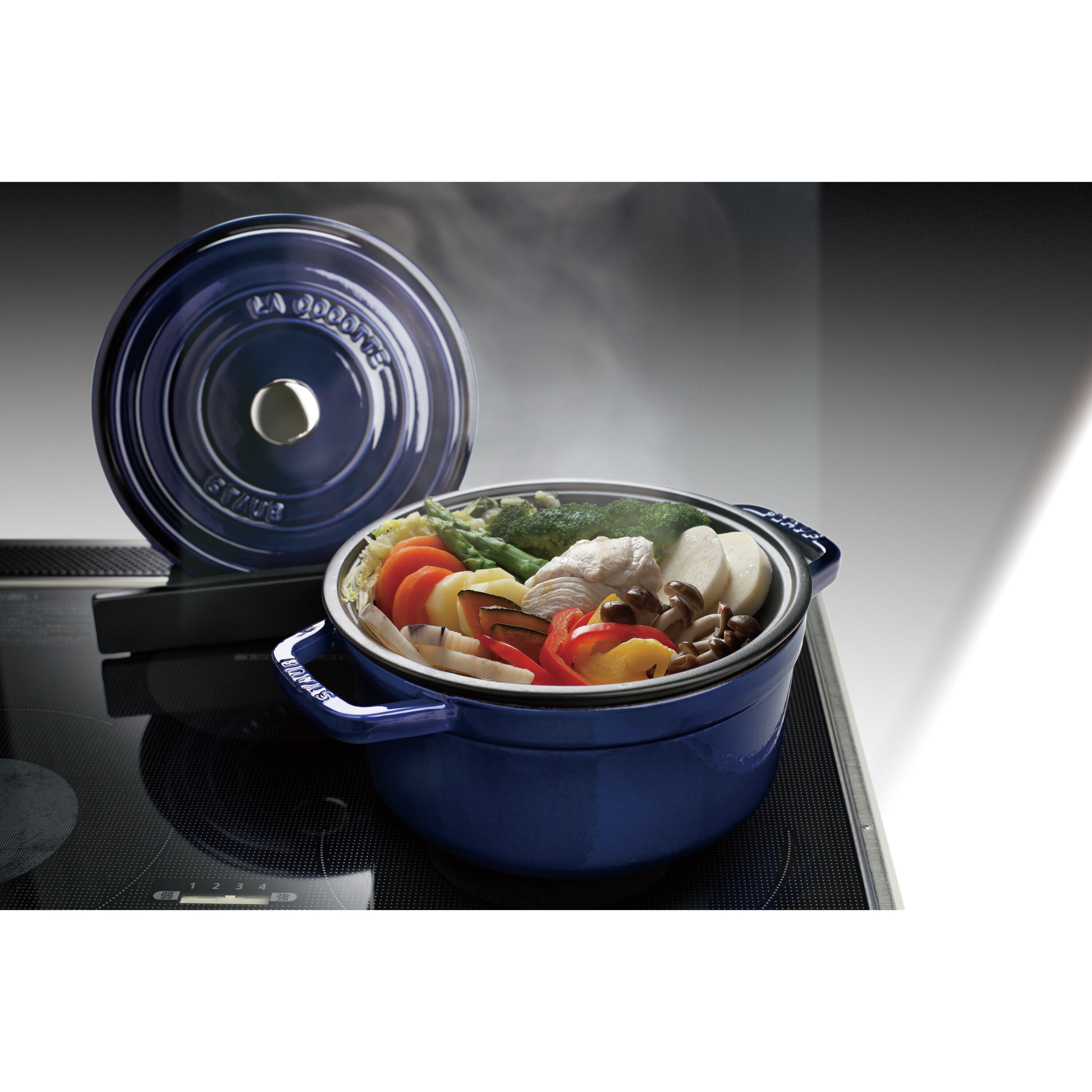 STAUBストウブ ココット26センチ　スチーマーインサート付き ストウブ 鍋 Staub スチーマー 26cm 鍋用 蒸し器 スチーマー
