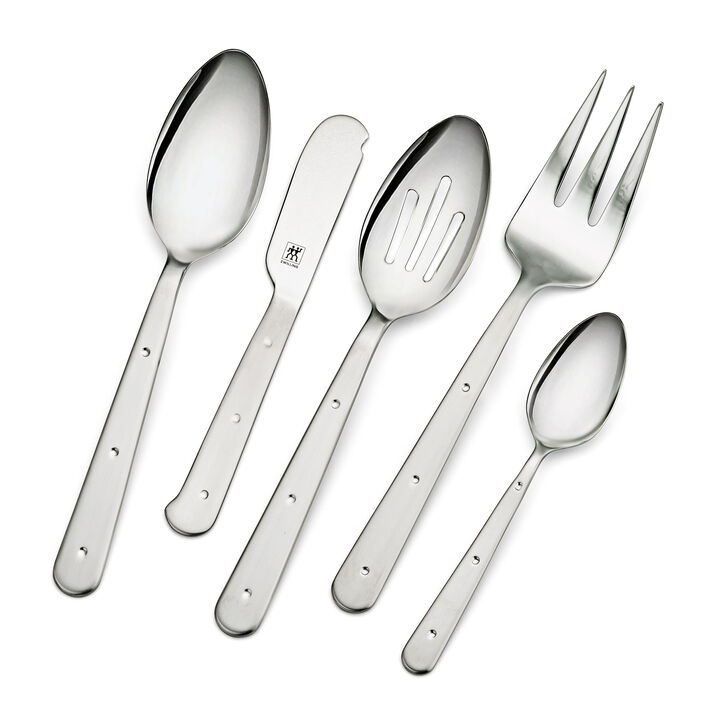 Porterhouse, 45-pc, 18/10 Stainless Steel, Flatware Set, Silver, large 3