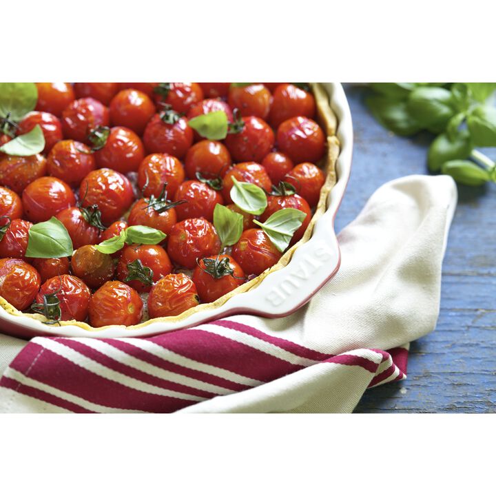 Ceramique, 30 cm ceramic round Pie dish, cherry, large 3