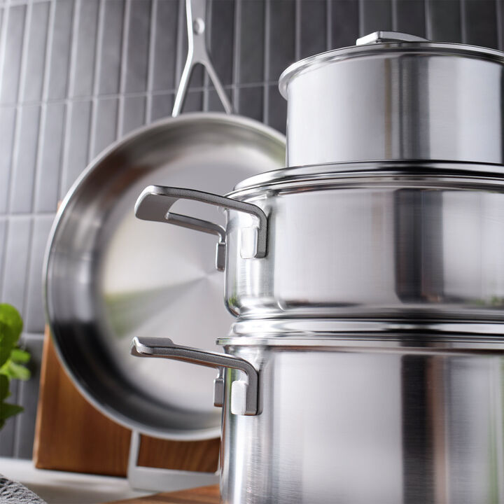 7-pc, Stainless Steel Cookware Set, large 4