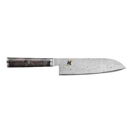 MIYABI 5000 MCD 67, Couteau santoku 18 cm, Brun, Tranchant lisse