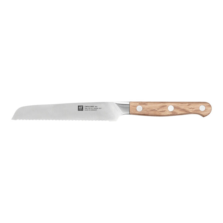 Pro Wood, Universalmesser 13 cm, Wellenschliff, large 1