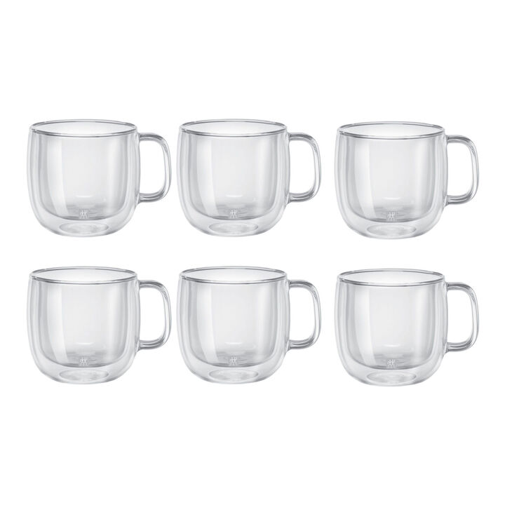 Sorrento, dubbelwandig cappuccinoglazen set, 6-delig, large 1