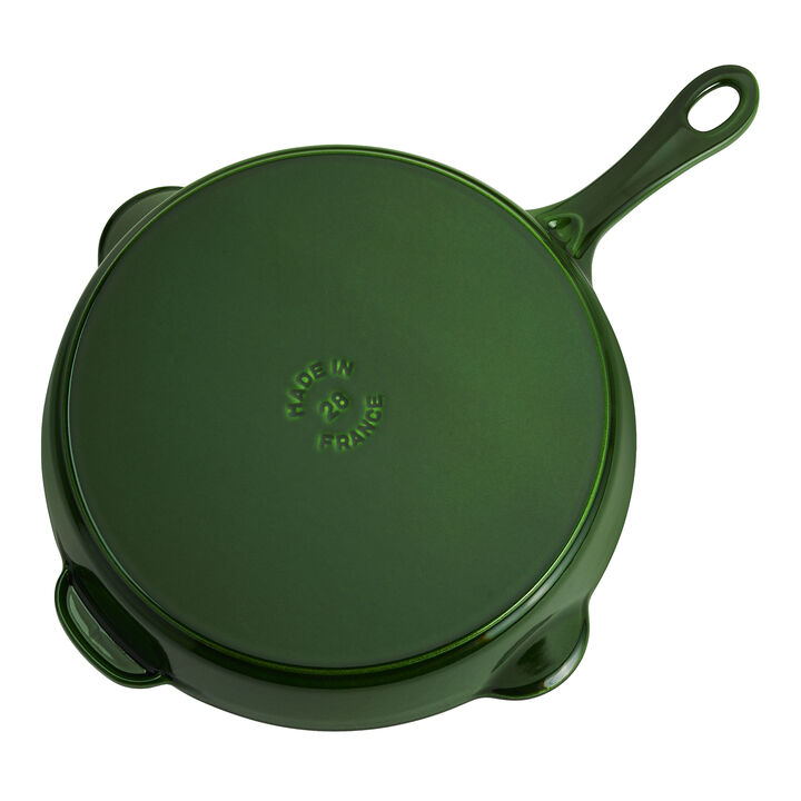 Cast Iron, 11-inch, Traditional Deep Skillet, Basil, large 4