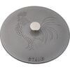 3.6 l cast iron round French oven, graphite-grey - Visual Imperfections,,large