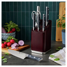 8-pc, Knife block set, brown