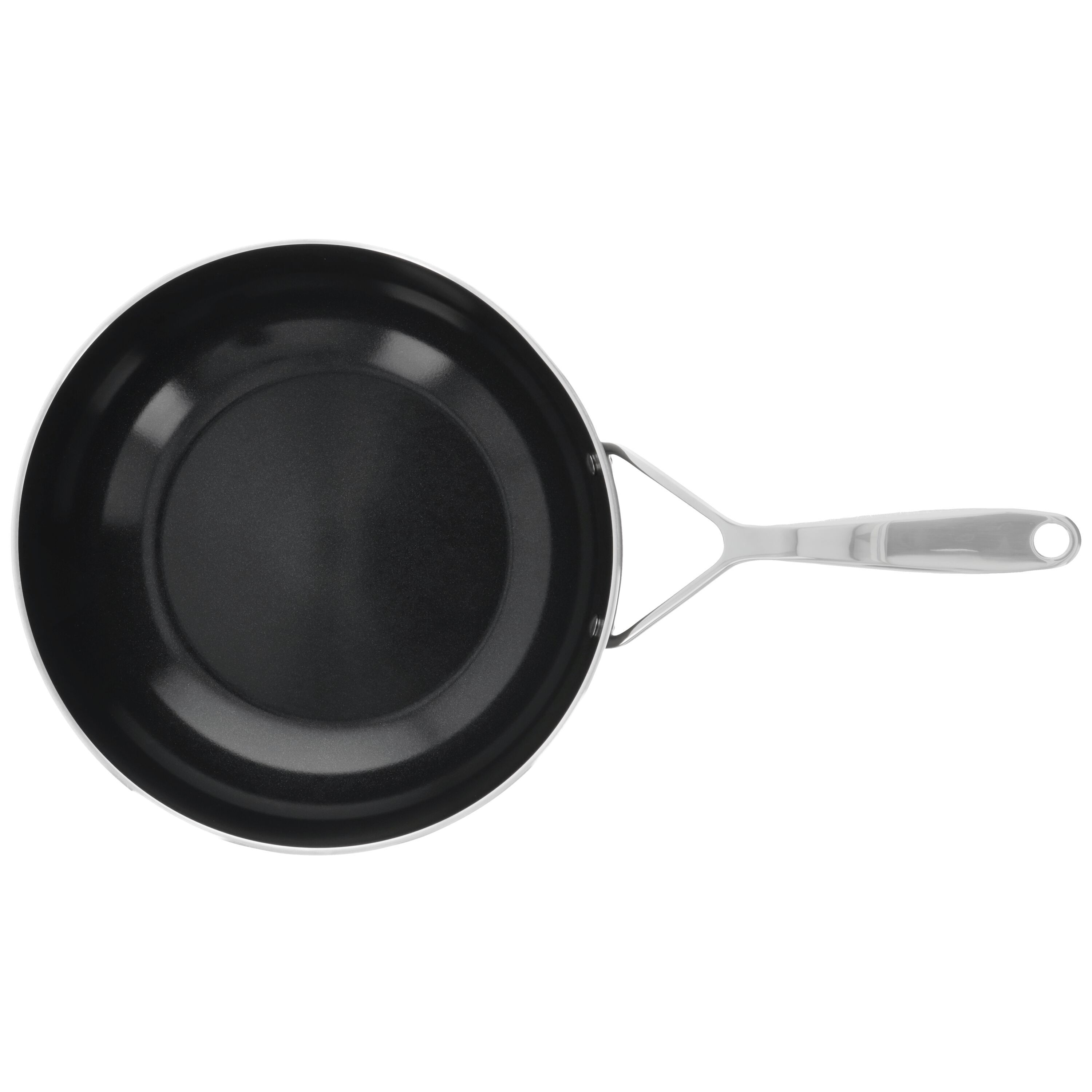 Demeyere Alu Plus 3 Ceramic Wok vlakke bodem Ceraforce 28 cm - Alu Plus 3 Ceramic - Demeyere