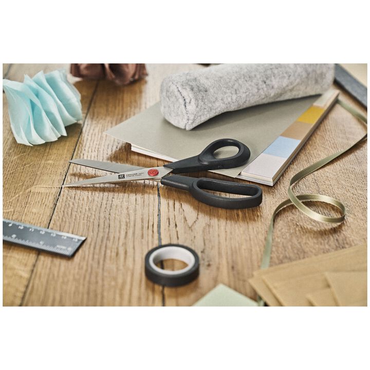 TWIN L, 19 cm, Household shear, black, large 4