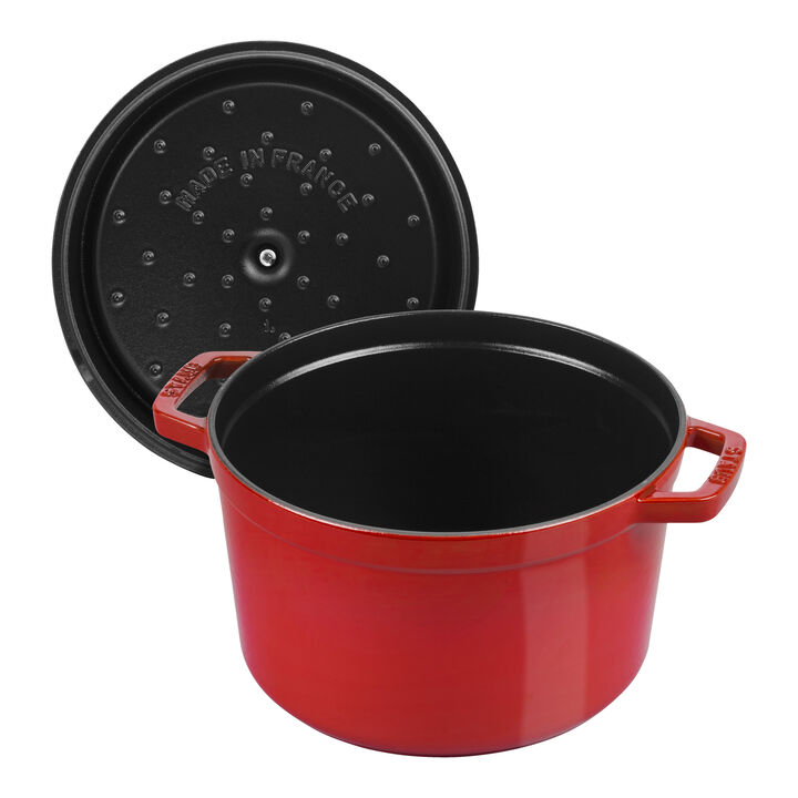 Cast Iron, 5 qt, Round, Dutch Oven Deep, Cherry - Factory Second, large 3