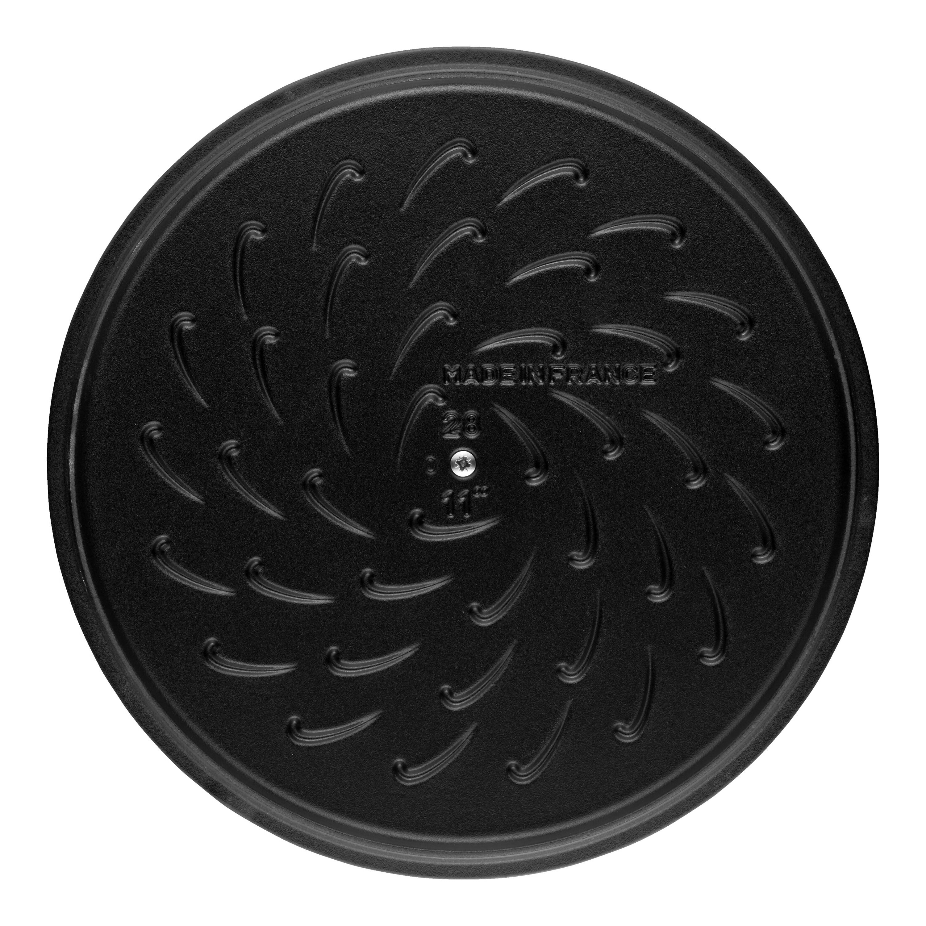 Staub Braisers Tegame Chistera 28 Cm - Pentola In Ghisa Per Cucina Lenta E Arrosti