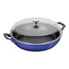 12-inch, Braiser with Glass Lid, blueberry,,large