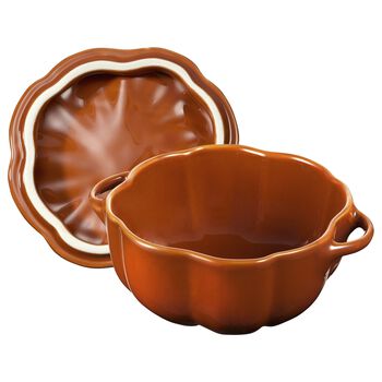 Ceramic Cocotte | Tarçın | 12 cm | 500 ml | Balkabağı,,large 3