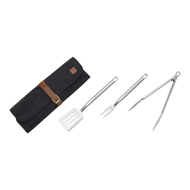 BBQ, 4-pc Grill Tool Set, Stainless Steel , large 4