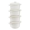 Ceramique, Set mini cocotte rotonda - 4-pz., avorio, small 1