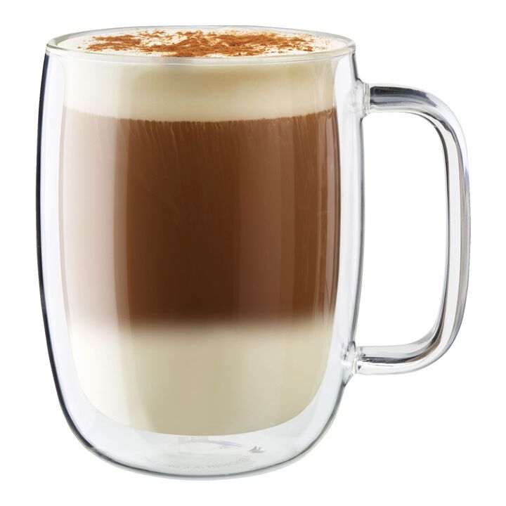 Sorrento Plus Double Wall Glassware, 15-oz-/-2-pc  Latte Glass Mug Set, large 1
