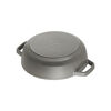 Braisers, 3.7 l cast iron round Saute pan Chistera, graphite-grey, small 4