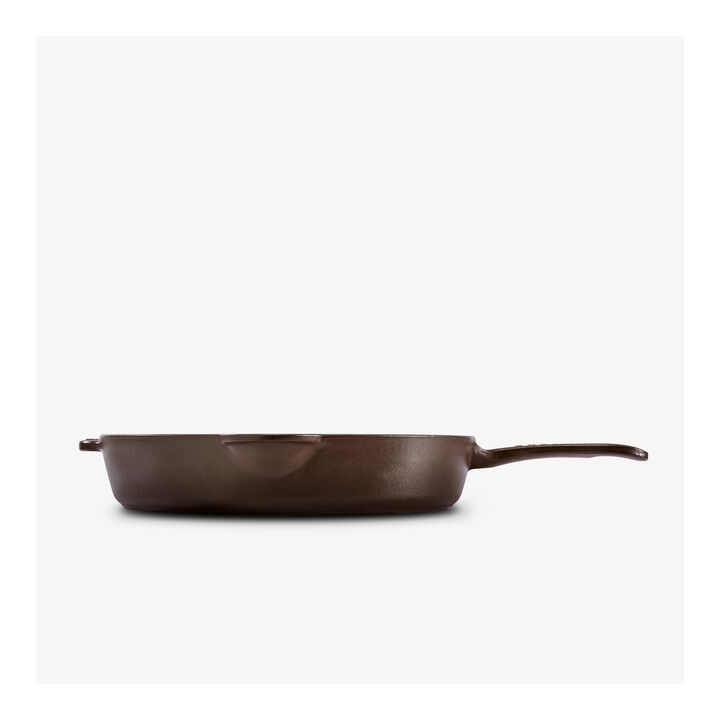 Pander, Stegepande Traditionel 28 cm, Støbejern, Chokolade, large 3