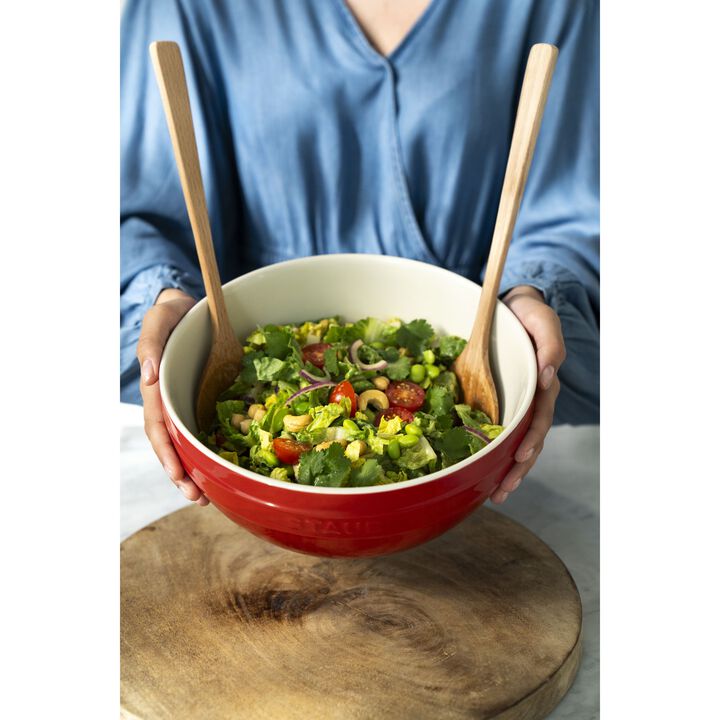 Ceramique, Bol 24 cm, Céramique, Cerise, large 3