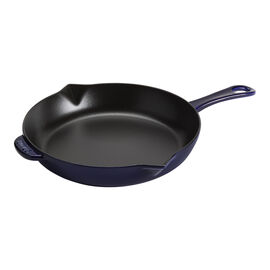 26 cm / 10 inch cast iron Frying pan, dark-blue
