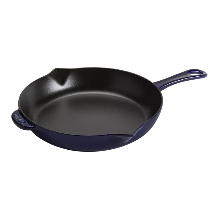Pans, 26 cm / 10 inch cast iron Frying pan, dark-blue, large 1