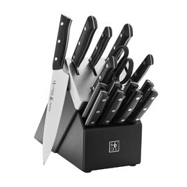 Henckels Solution, 16-pc, Self-Sharpening Knife Block Set , black matte