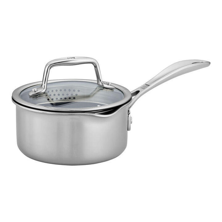 Clad CFX, 1 qt, Non-stick, Stainless Steel Ceramic Saucepan , large 1