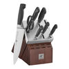 8-pc, Self-Sharpening Knife Block Set , walnut,,large